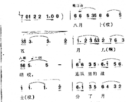 八月十五月儿明简谱