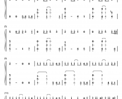 花田错钢琴简谱-数字双手-王力宏