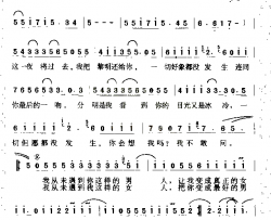 关于昨夜简谱-那英演唱