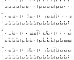 散场的拥抱钢琴简谱-数字双手-倪安东