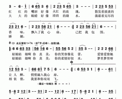 姑娘你真美简谱-红笛演唱-司文/生而何欢、司文词曲