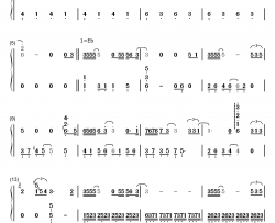 悟空钢琴简谱-数字双手-戴荃