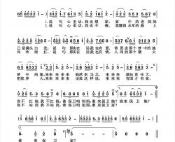 说句心里话简谱-阎维文演唱-杨诗丽制作曲谱