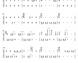 车站钢琴简谱-数字双手-李健