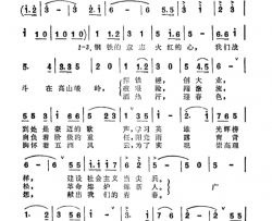 我们战斗在高山峻岭纪录片《大有作为》插曲简谱