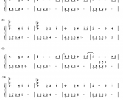 耶和华是爱钢琴简谱-数字双手-未知