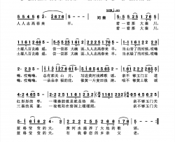 八百里秦川春来早简谱-杜劲松曲谱