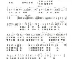 北疆连着我家乡简谱-吕福珍演唱-邬大为/铁源词曲