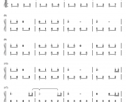 我的名字叫伊莲钢琴简谱-数字双手-伊莲娜·霍莱