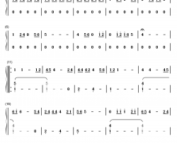 涛声依旧钢琴简谱-数字双手-毛宁