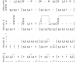 珍珠星的距离钢琴简谱-数字双手-内田彩