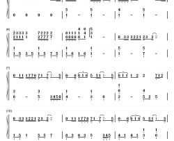 其实都没有钢琴简谱-数字双手-杨宗纬