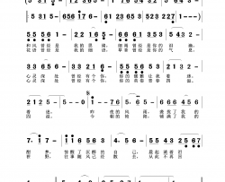 不再回忆简谱-刘胜存演唱-黄茜、彭跃军/刘昌贵词曲