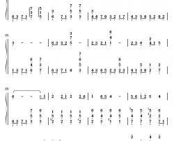 牵绊钢琴简谱-数字双手-董贞