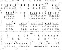 爱就一个字简谱-动画巨片《宝莲灯》片尾曲张信哲-