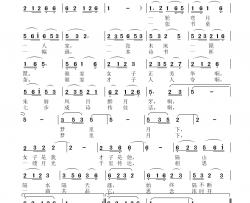 梦里月下简谱-张瑞孔曲谱