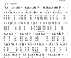 洞庭李瑞梅首唱版简谱-李瑞梅演唱-臧奔流/吴世海词曲