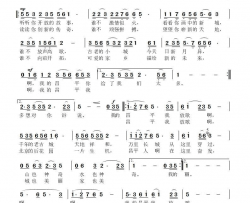 我的昌平我放歌简谱-马春红演唱-叶连军/鲁新华词曲