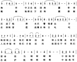 中国海军简谱