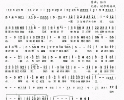爱到终点简谱-陈瑞演唱-周兵/陈伟词曲