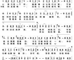 把爱珍藏在心里简谱(歌词)-囚鸟演唱-歌之畅记谱