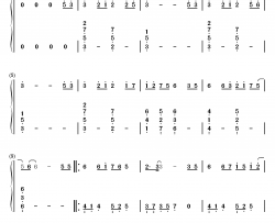 画心钢琴简谱-数字双手-张靓颖