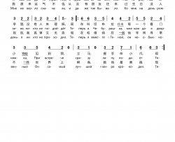 切布拉什卡之歌简谱-替换2018.7.8上传的乐谱）（中俄文歌词对照