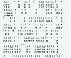 阿妹呀别再迷恋哥别为我误了你春天开香花简谱