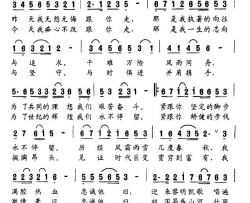 忠诚依旧简谱-王东龙演唱-路贵福/路贵福词曲