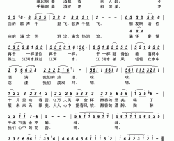 祝酒新歌简谱-叶俊华演唱-古弓制作曲谱