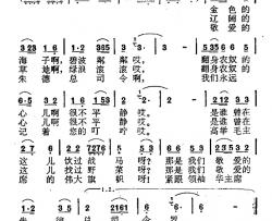 深切怀念朱总司令简谱-集体词/陈川曲