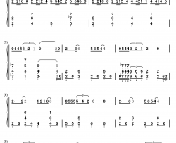 刀剑如梦钢琴简谱-数字双手-周华健