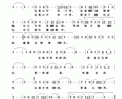 南方吹来的风简谱-蒋燕词/张纯位曲