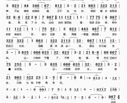 不想再受伤简谱(歌词)-小村演唱-桃李醉春风记谱