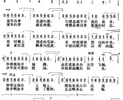 童年的梦任志萍词楚兴元曲童年的梦任志萍词 楚兴元曲简谱