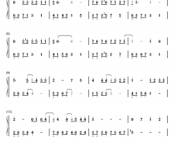 讲真的钢琴简谱-数字双手-曾惜