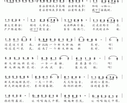 新天新地新农村简谱-路兴华词 孙自强曲