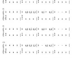 跳舞的线钢琴简谱-数字双手-DL