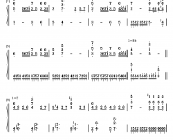 Relief钢琴简谱-数字双手-MANYO