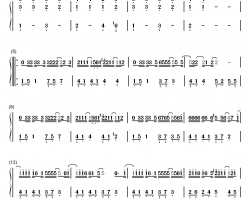 不搭钢琴简谱-数字双手-李荣浩