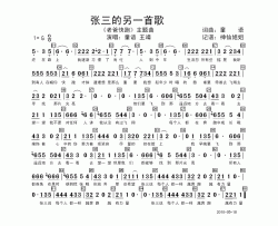 张三的另一首歌《老爸快跑》主题歌简谱-童语演唱