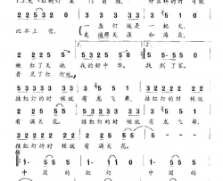 大红灯笼简谱-钟梅演唱-范作军/周晓珑词曲