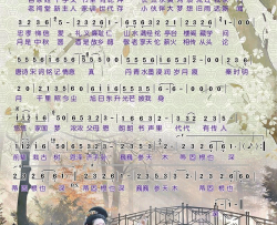 传人简谱-李玉刚演唱-崔恕/崔恕词曲