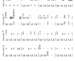 母亲你真伟大钢琴简谱-数字双手-终极一班