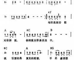 为何逃避我简谱-比特词/邱翔曲李玲玉-