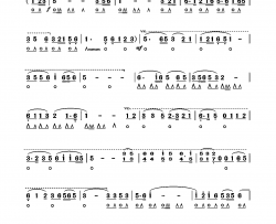 牡丹之歌口琴谱简谱-蒋金临演唱-作曲：吕远、唐诃词曲