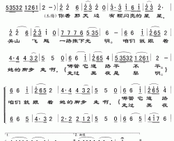 天边有颗闪亮的星简谱(歌词)-彭丽媛演唱-Z.E.Z.曲谱