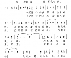 花一般的梦简谱