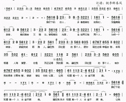 回忆里的那个人简谱(歌词)-李行亮演唱-桃李醉春风记谱