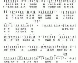 梦见你的那一夜简谱-齐旦布演唱